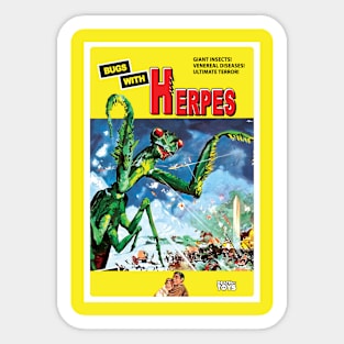 Bugs With Herpes Sticker